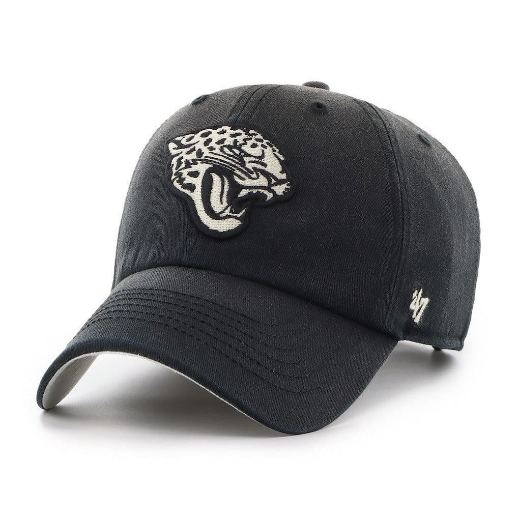 Jacksonville Jaguars '47 Dusted Relaxed Clean Up Adjustable Hat Black - 47 brand