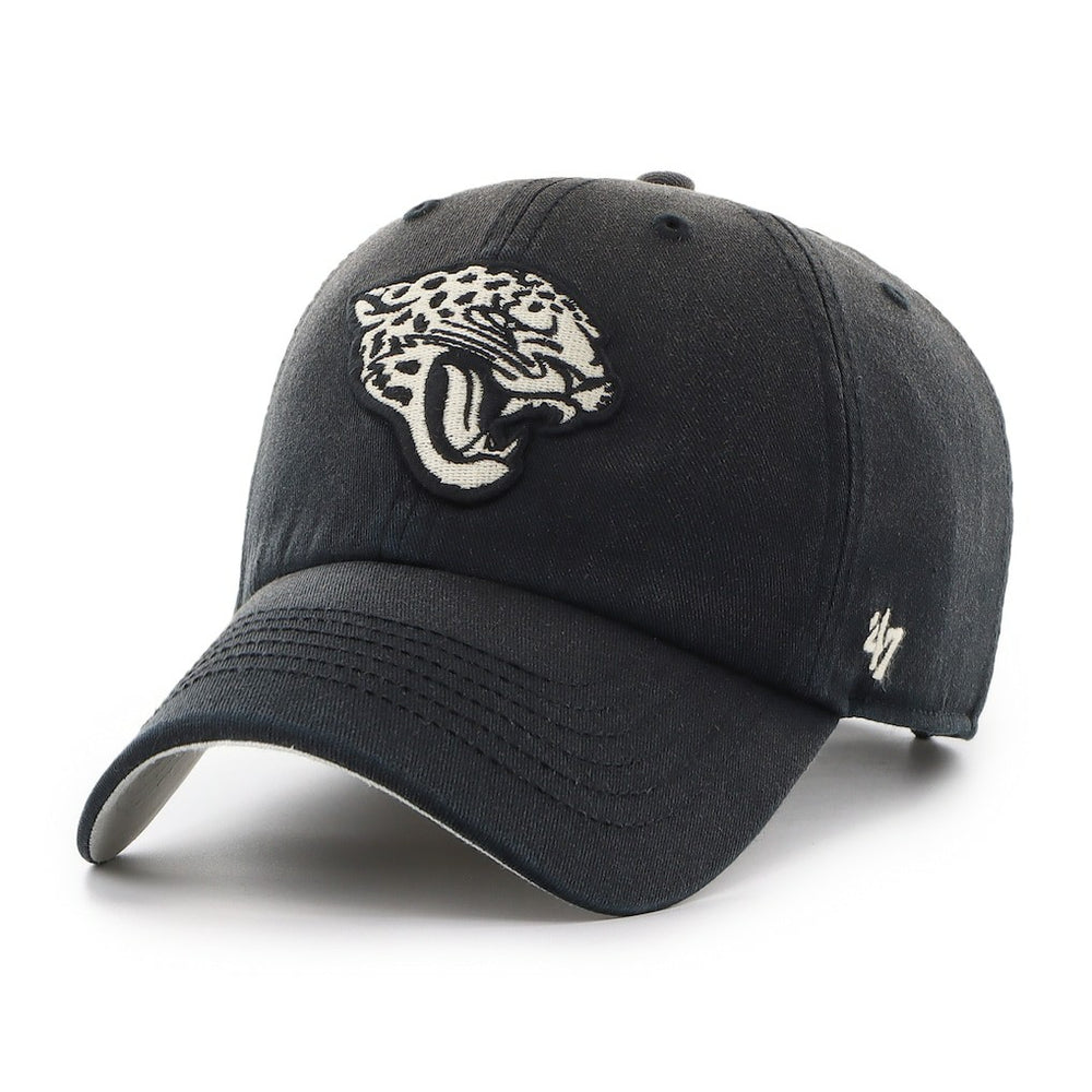 Jacksonville Jaguars '47 Dusted Relaxed Clean Up Adjustable Hat Black - 47 brand