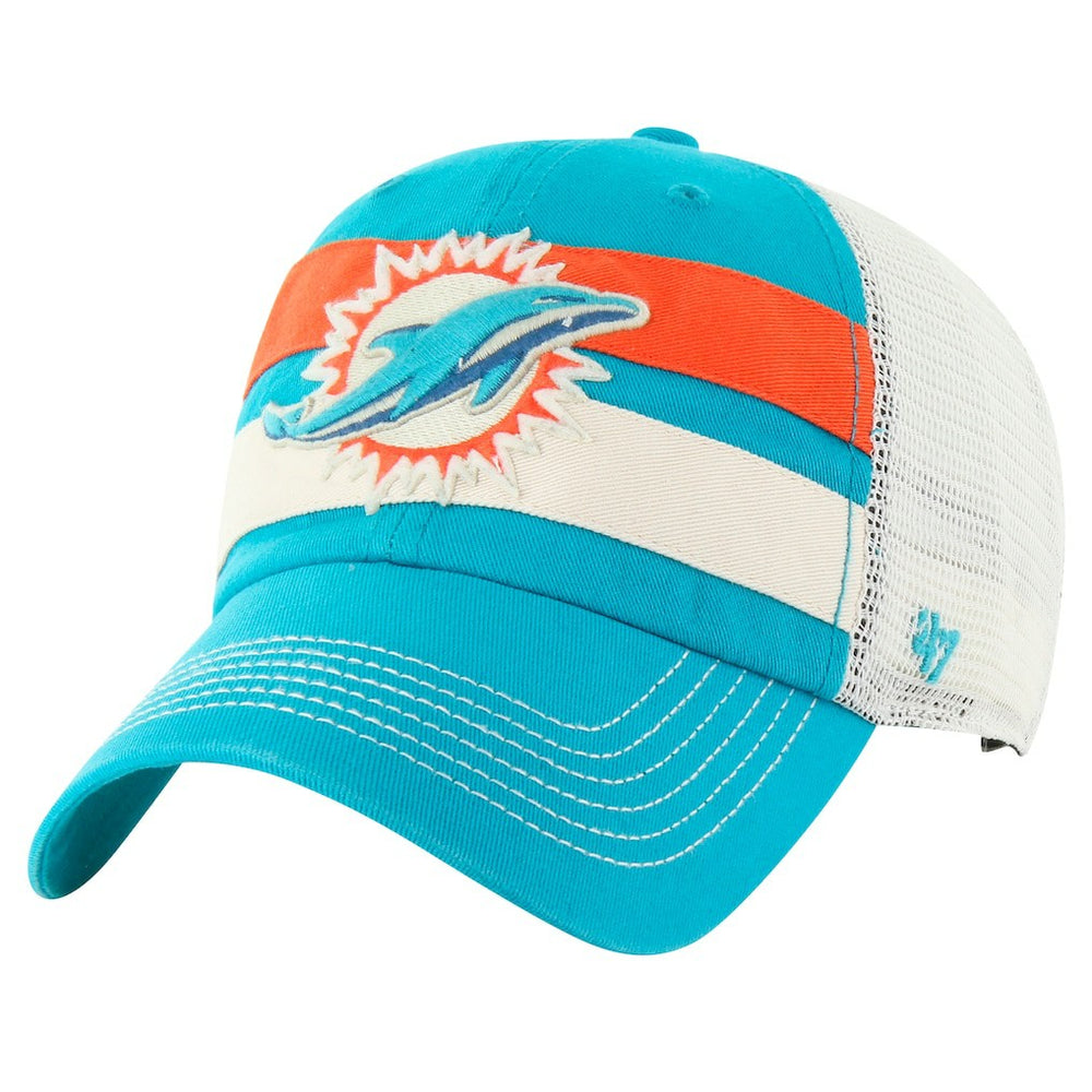 Miami Dolphins '47 Clubhouse Boon Clean-Up Trucker Adjustable Hat Aqua - 47 brand