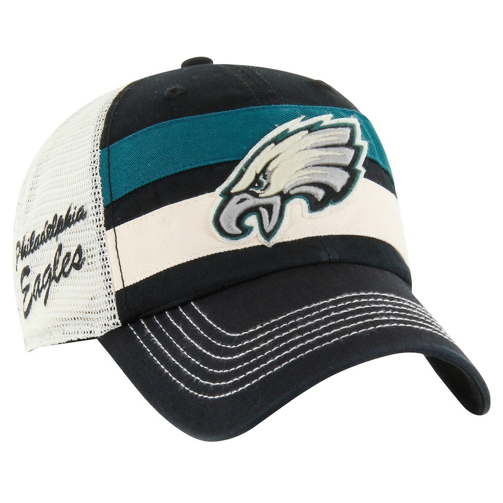 Philadelphia Eagles '47 Clubhouse Boon Clean-Up Trucker Adjustable Hat Black - 47 brand