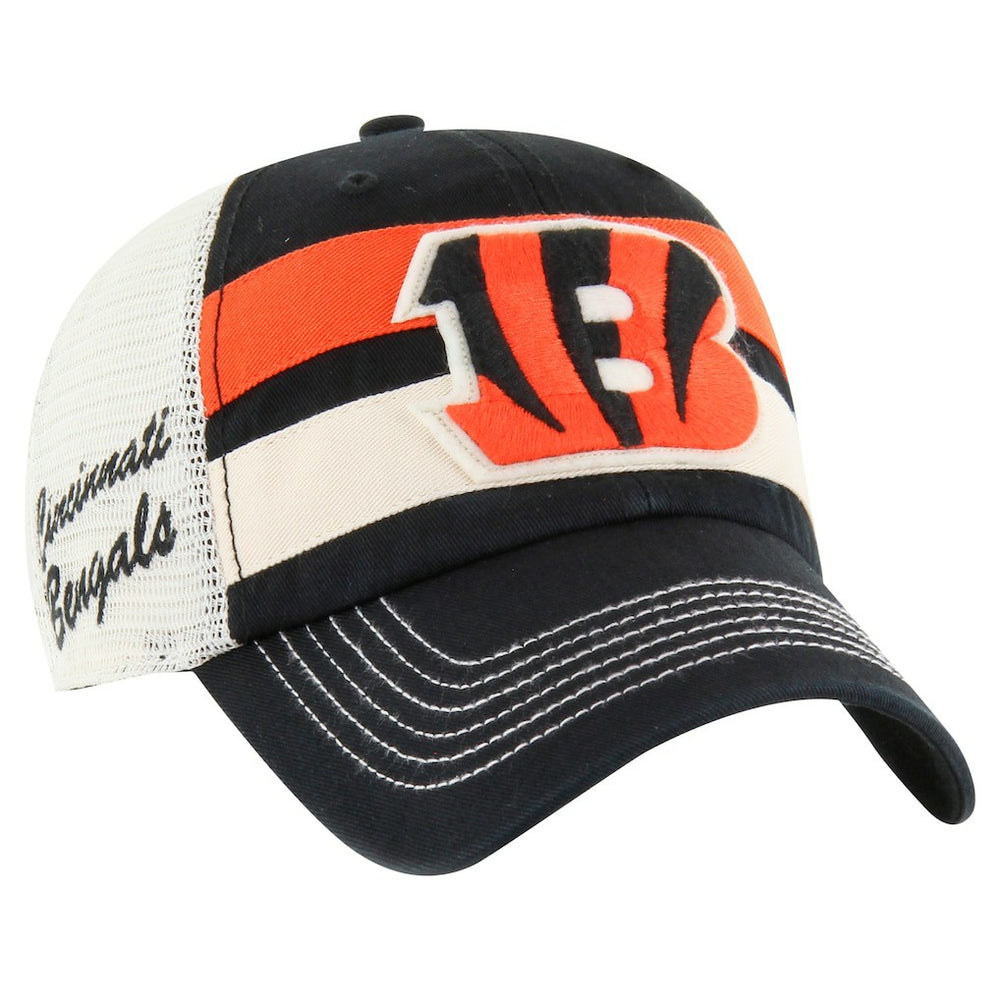 Cincinnati Bengals '47 Clubhouse Boon Clean-Up Trucker Adjustable Hat Black - 47 brand