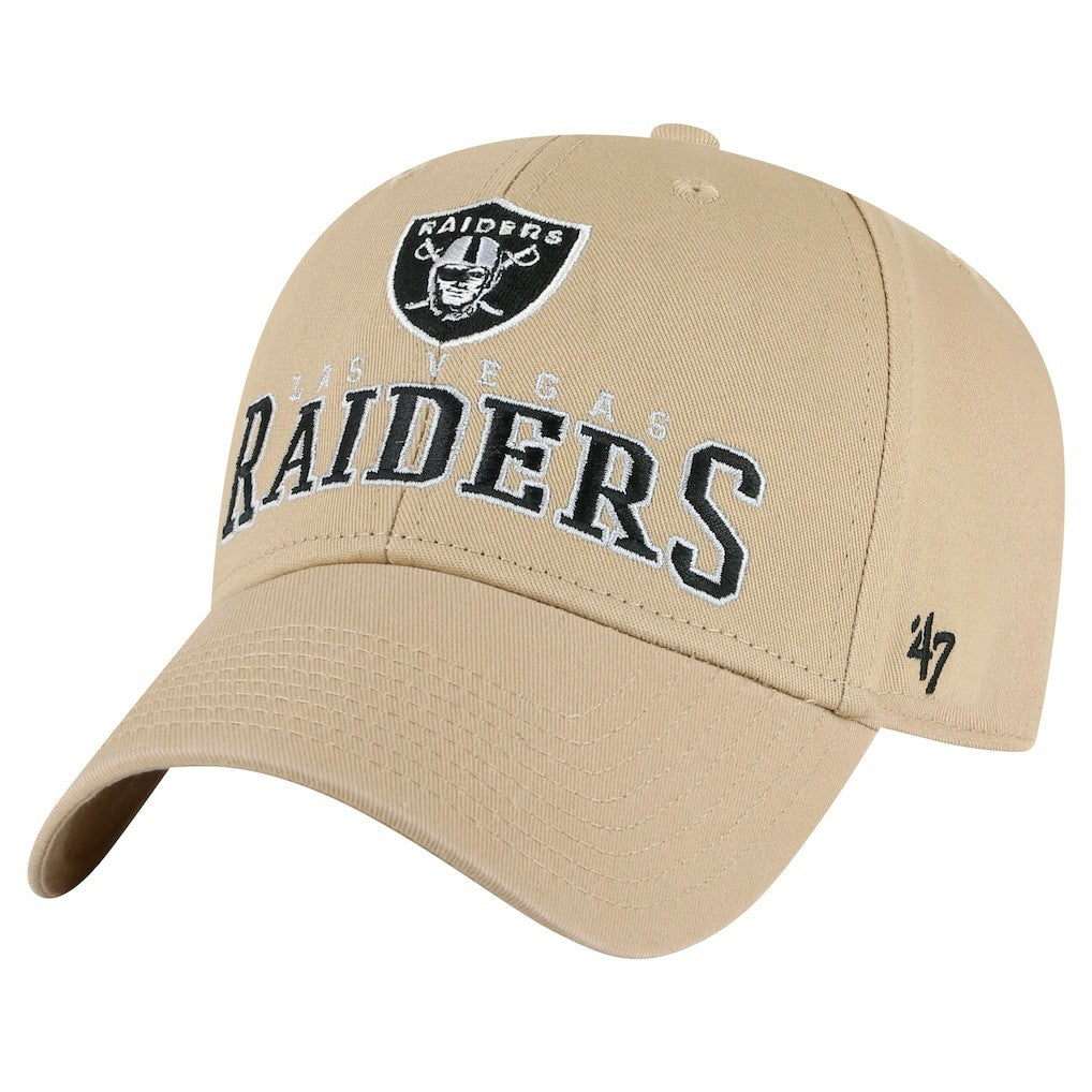 Las Vegas Raiders '47 Powell MVP Adjustable Hat Khaki - 47 brand