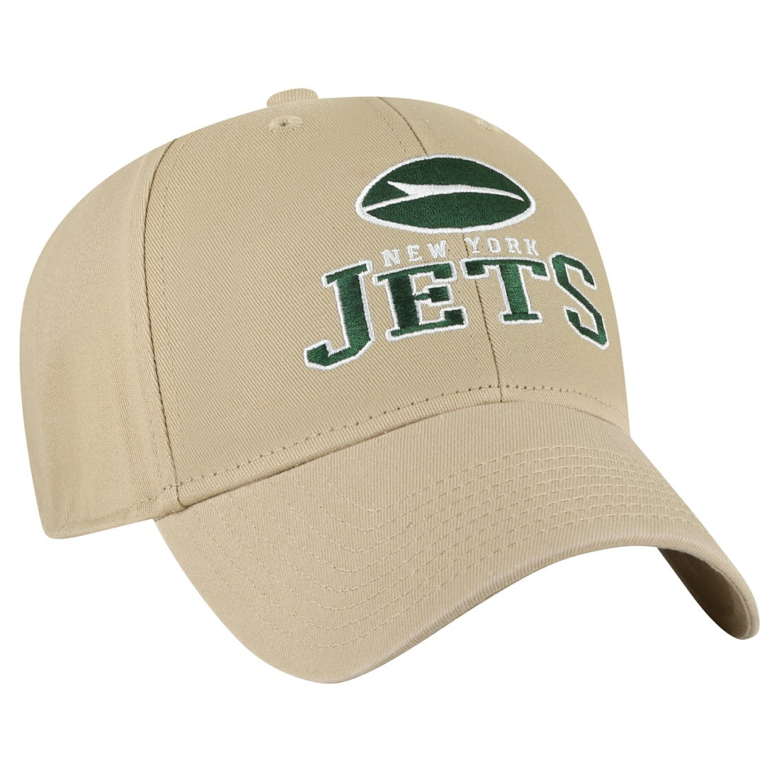 New York Jets '47 Powell MVP Adjustable Hat Khaki - 47 brand