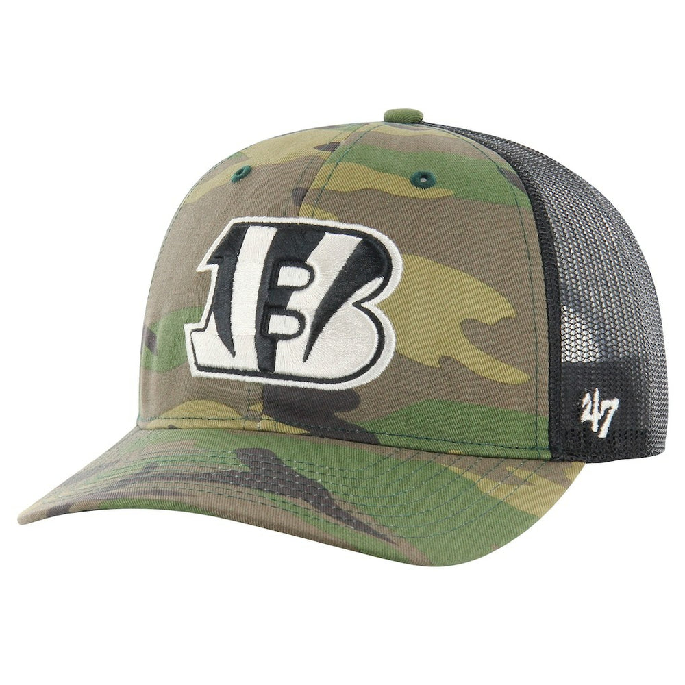 Cincinnati Bengals '47 Trucker Adjustable Hat Camo - 47 brand
