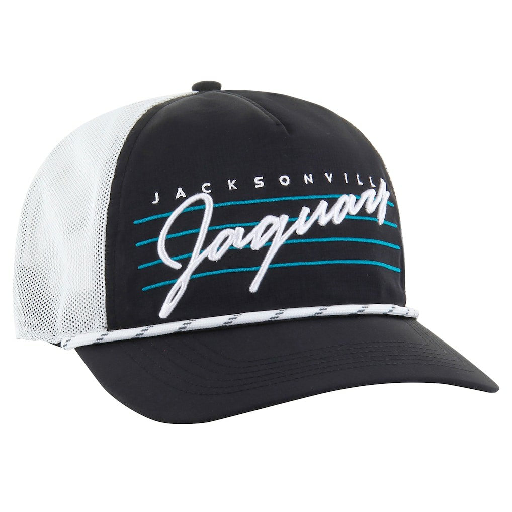 Jacksonville Jaguars '47 Downburst Relaxed Hitch Trucker Adjustable Hat Black/White - 47 brand