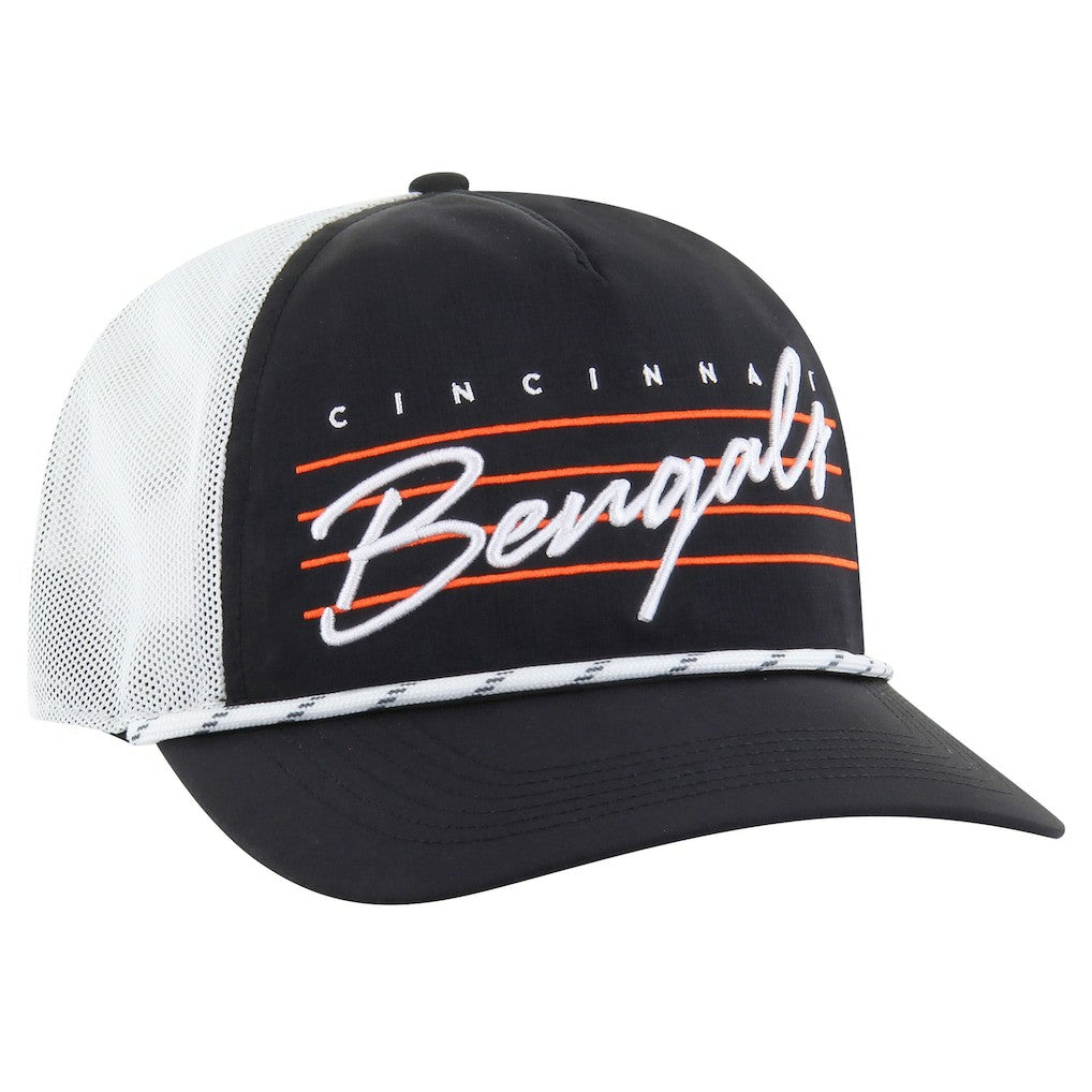 Cincinnati Bengals '47 Downburst Relaxed Hitch Trucker Adjustable Hat Black/White - 47 brand