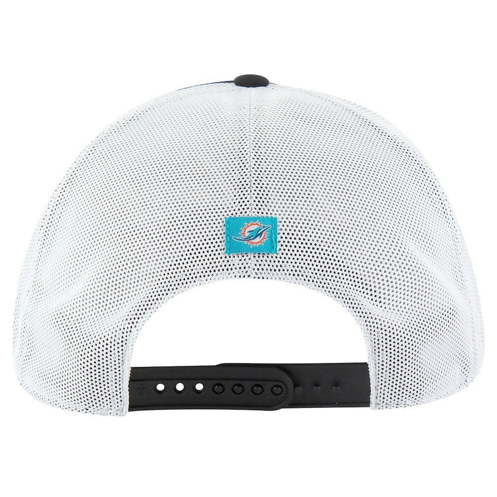 Miami Dolphins '47 Downburst Relaxed Hitch Trucker Adjustable Hat Black/White - 47 brand