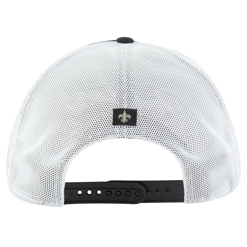 New Orleans Saints '47 Downburst Relaxed Hitch Trucker Adjustable Hat Black/White - 47 brand