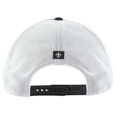 New Orleans Saints '47 Downburst Relaxed Hitch Trucker Adjustable Hat Black/White - 47 brand
