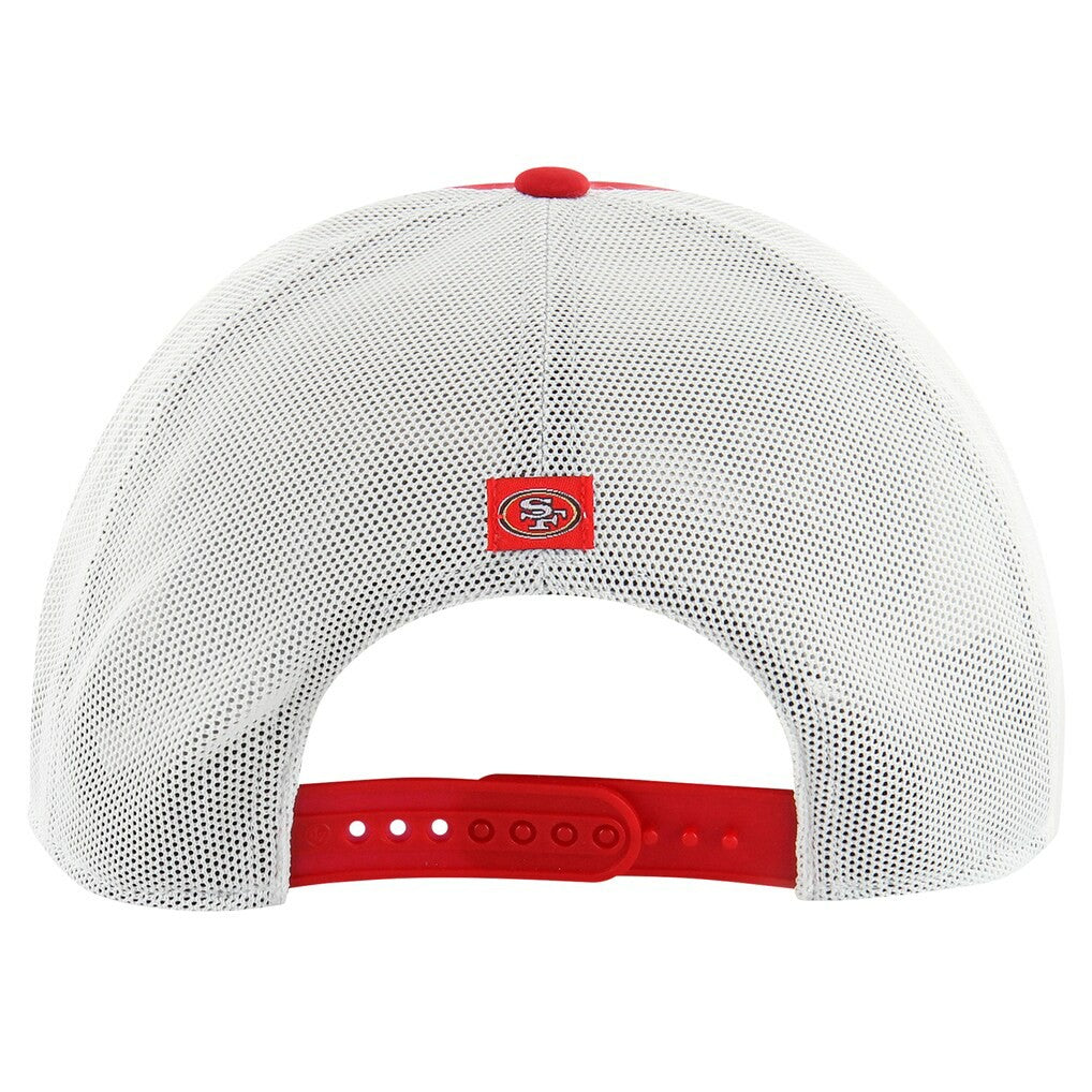 San Francisco 49ers '47 Downburst Relaxed Hitch Trucker Adjustable Hat Scarlet/White - 47 brand