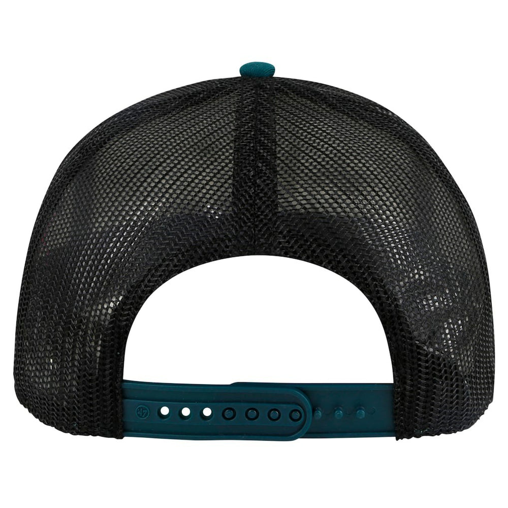 Philadelphia Eagles '47 Stack Line Hitch Trucker Adjustable Hat White/Midnight Green - 47 brand
