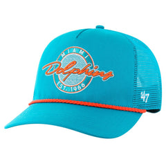 Miami Dolphins '47 Promenade Hitch Trucker Adjustable Hat Aqua - 47 brand