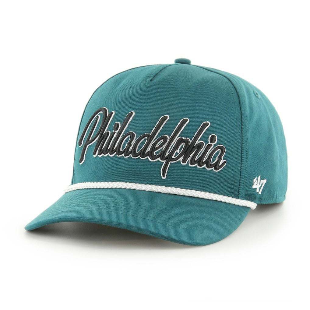 Philadelphia Eagles '47 Overhand Hitch Adjustable Hat Midnight Green - 47 brand