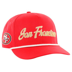 San Francisco 49ers '47 Overhand Hitch Adjustable Hat Scarlet - 47 brand