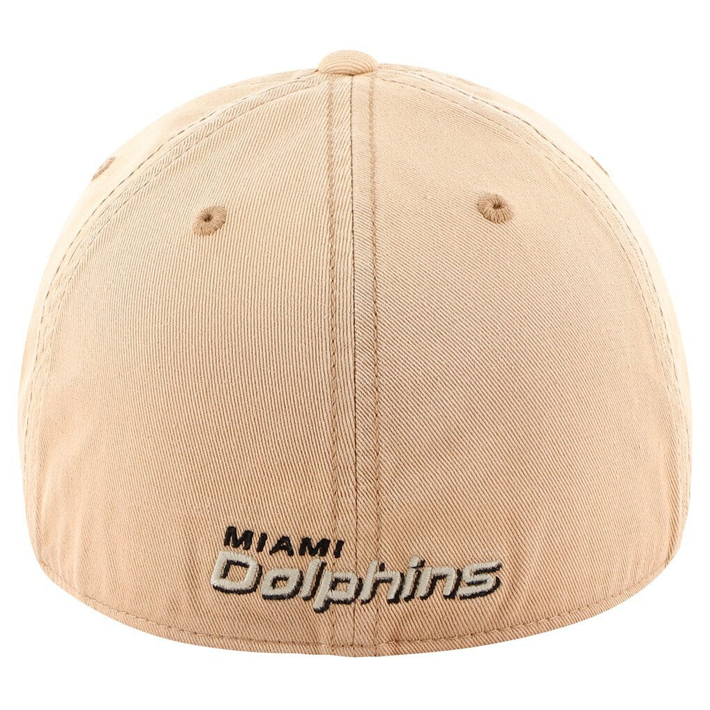 Miami Dolphins '47 Dusted Relaxed Franchise Fitted Hat Khaki - 47 brand