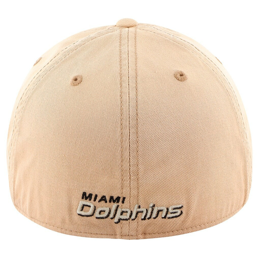 Miami Dolphins '47 Dusted Relaxed Franchise Fitted Hat Khaki - 47 brand