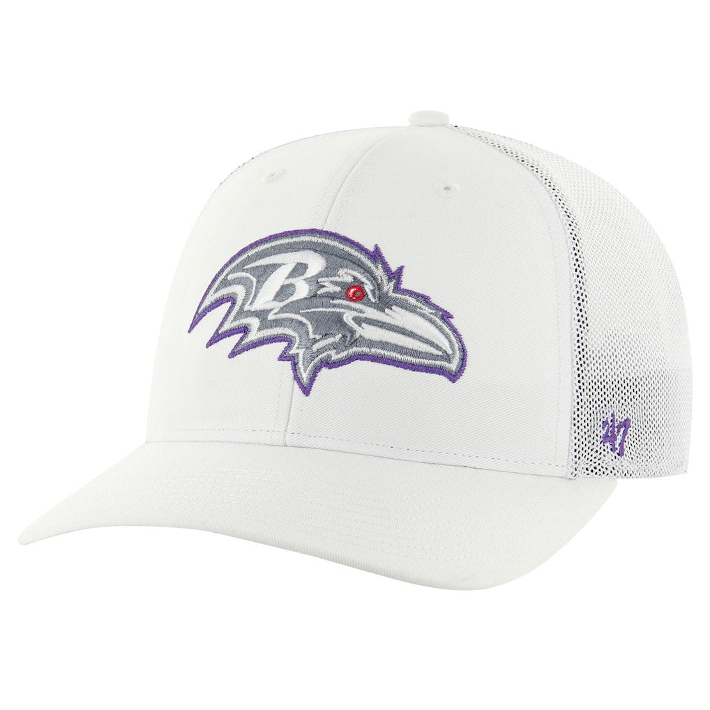 Baltimore Ravens '47 Snowball Trophy Stretch Fit Hat White - 47 brand