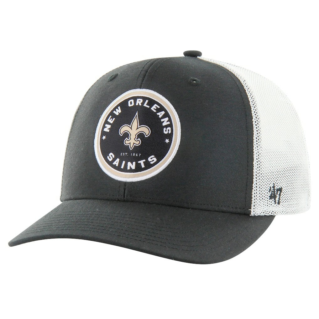 New Orleans Saints '47 Disclose Trophy Stretch Fit Hat Black - 47 brand