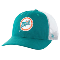 Miami Dolphins '47 Team Unstructured Trucker Adjustable Hat Aqua/White - 47 brand