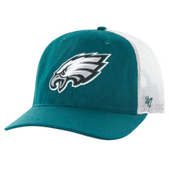 Philadelphia Eagles '47 Team Unstructured Trucker Adjustable Hat Green/White - 47 brand
