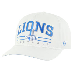 Detroit Lions '47 Roscoe Hitch Rope Adjustable Hat White - 47 brand