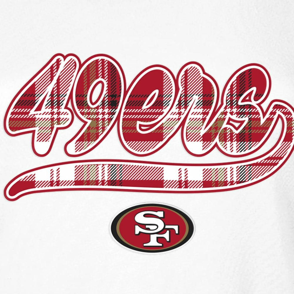 San Francisco 49ers New Era Women's 3rd Down T-Shirt White/Scarlet - NFL