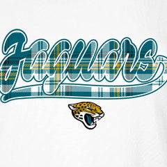 Jacksonville Jaguars New Era Women's 3rd Down T-Shirt White/Teal - NFL