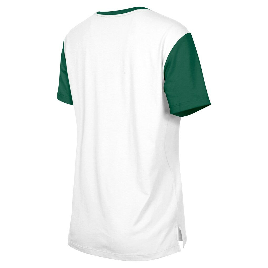 New York Jets New Era Women's 3rd Down T-Shirt White/Green - NFL