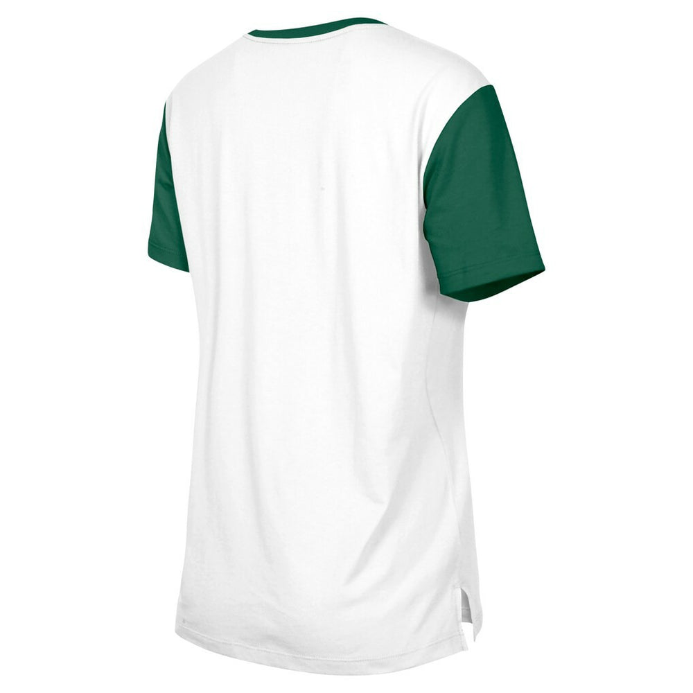 New York Jets New Era Women's 3rd Down T-Shirt White/Green - NFL