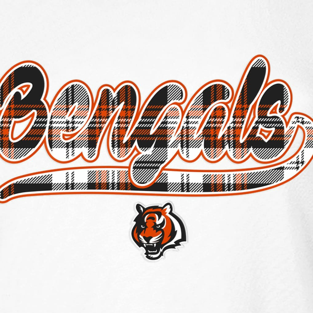 Cincinnati Bengals New Era Women's 3rd Down T-Shirt White/Orange - NFL