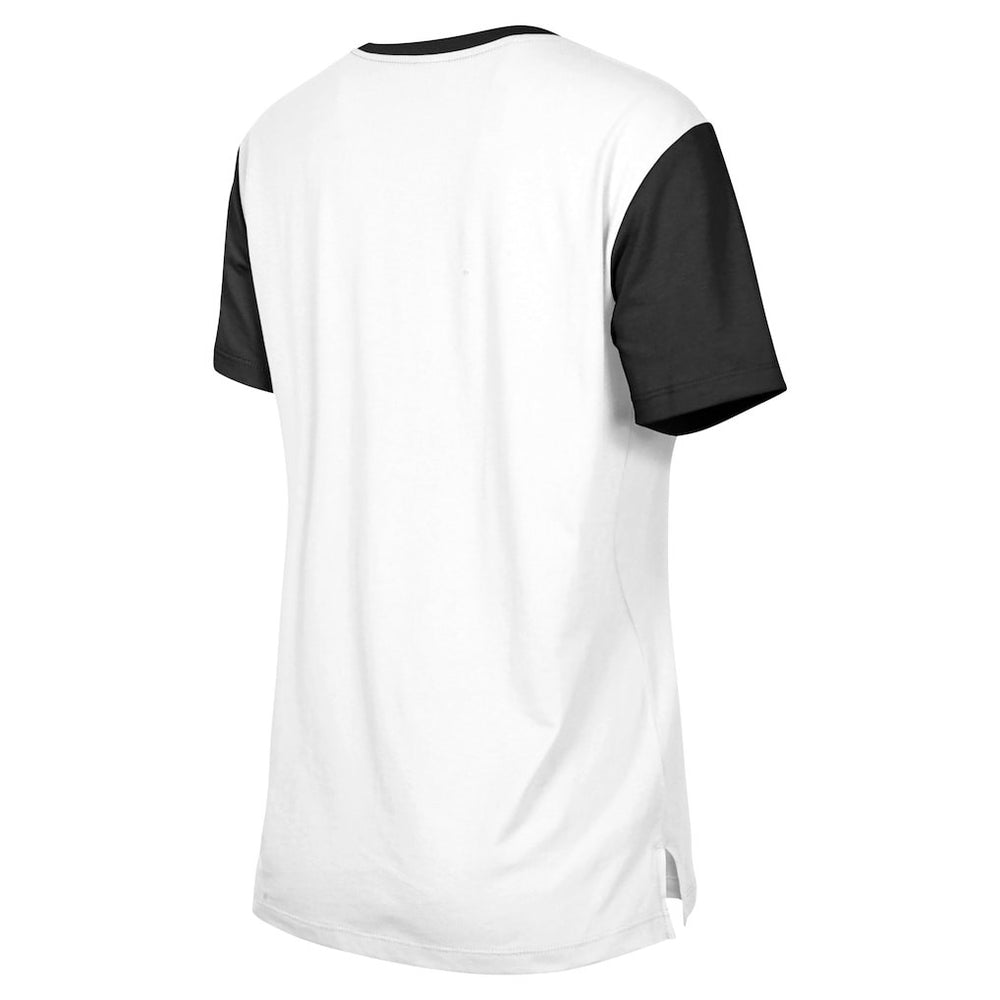 Pittsburgh Steelers New Era Women's 3rd Down T-Shirt White/Black - NFL