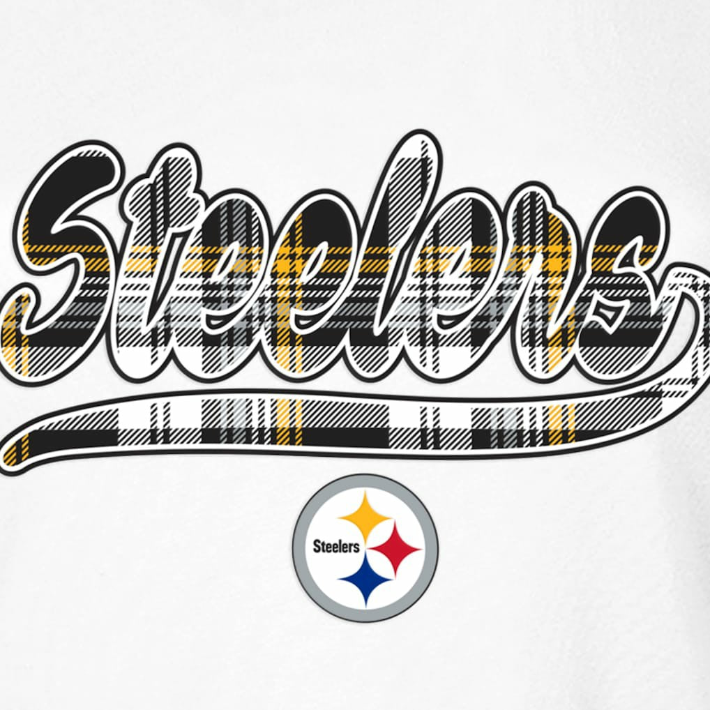 Pittsburgh Steelers New Era Women's 3rd Down T-Shirt White/Black - NFL