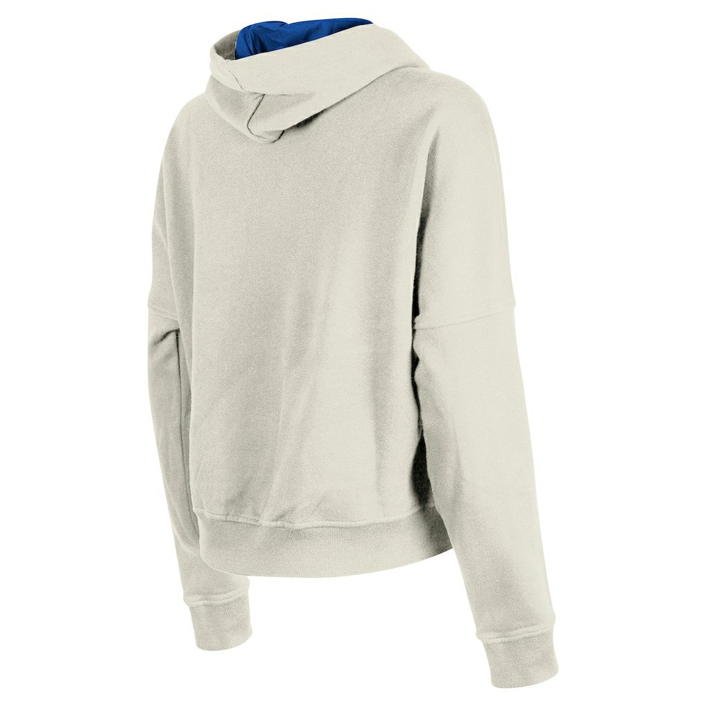 Denver Broncos New Era Women's 3rd Down Historic Pullover Hoodie Cream - NFL