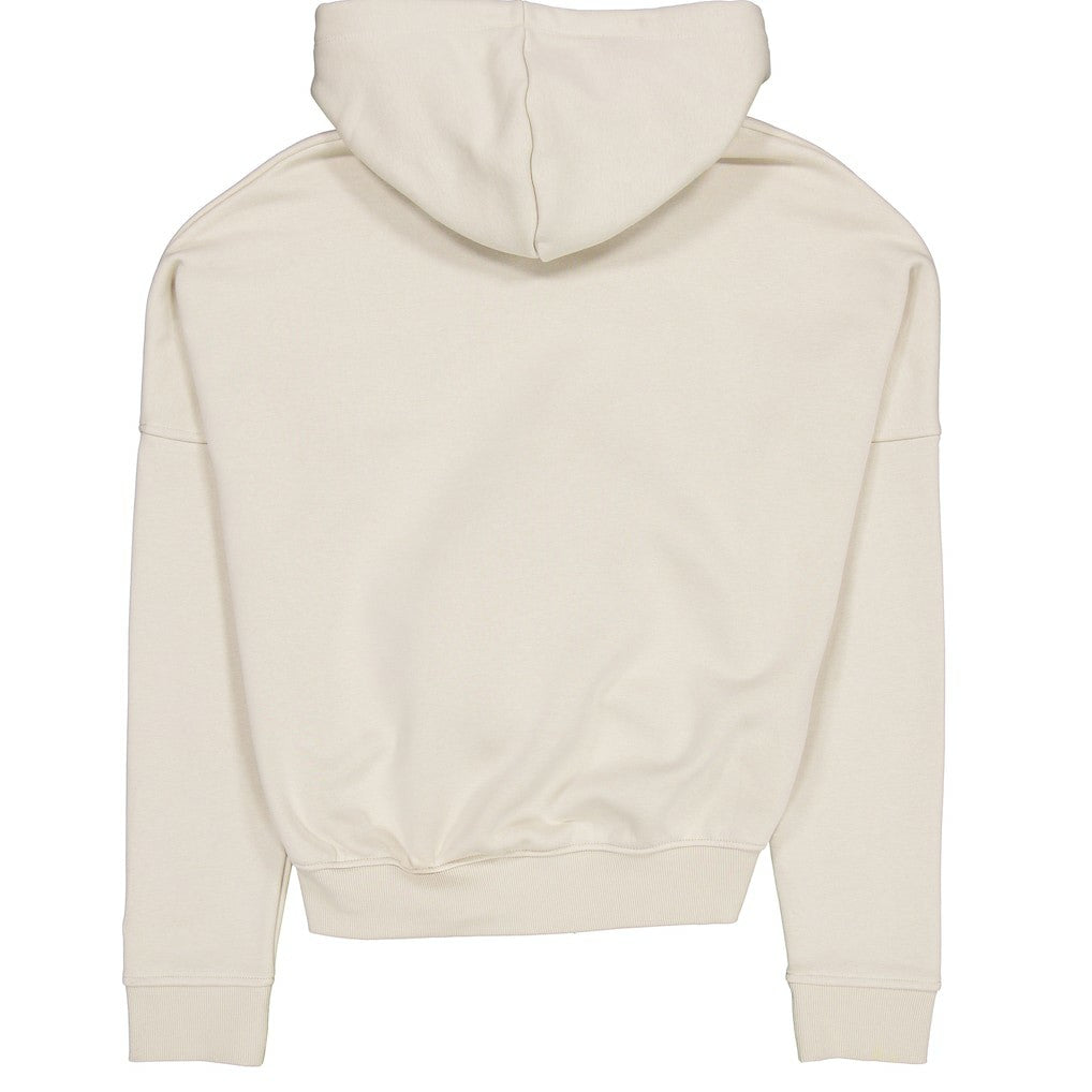 Cleveland Browns New Era Women's 3rd Down Historic Pullover Hoodie Cream - NFL