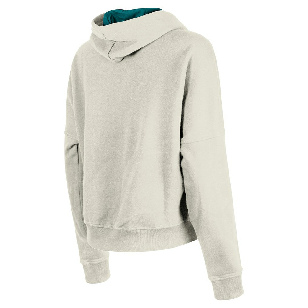 Miami Dolphins New Era Women's 3rd Down Historic Pullover Hoodie Cream - NFL