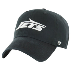 New York Jets '47 Clean Up Tonal Adjustable Hat Black - 47 brand