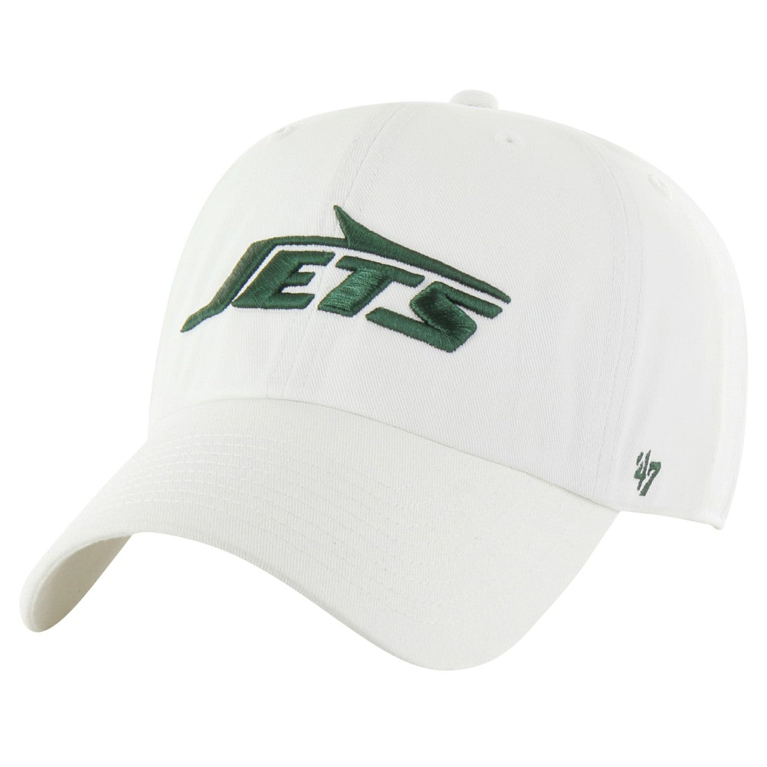 New York Jets '47 Clean Up Adjustable Hat White - 47 brand