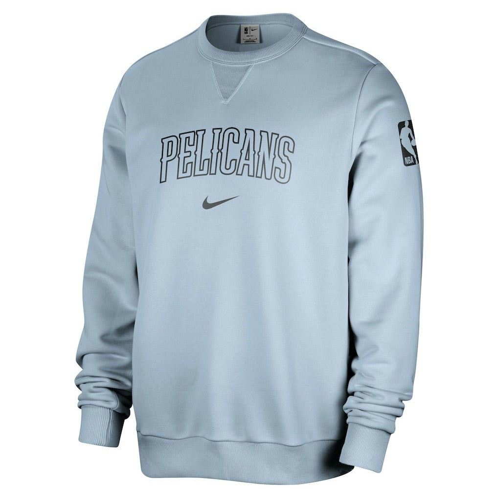 Nike - New Orleans Pelicans Courtside Standard Issue Performance Pullover Sweatshirt - Light Blue