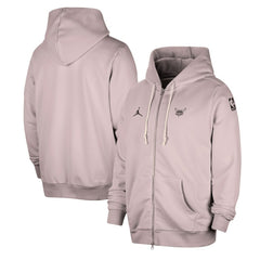 NBA - Charlotte Hornets Jordan Brand Authentic Standard Issue Full-Zip Hoodie Jacket - Light Purple