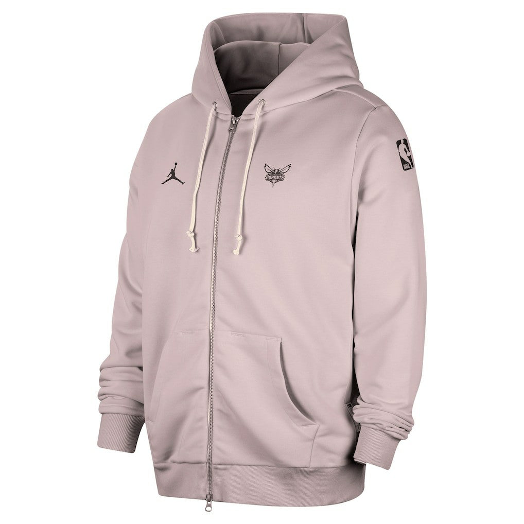NBA - Charlotte Hornets Jordan Brand Authentic Standard Issue Full-Zip Hoodie Jacket - Light Purple