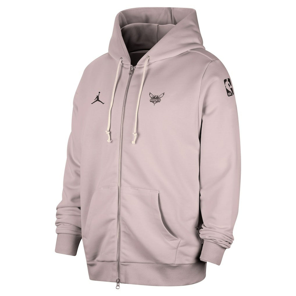 NBA - Charlotte Hornets Jordan Brand Authentic Standard Issue Full-Zip Hoodie Jacket - Light Purple