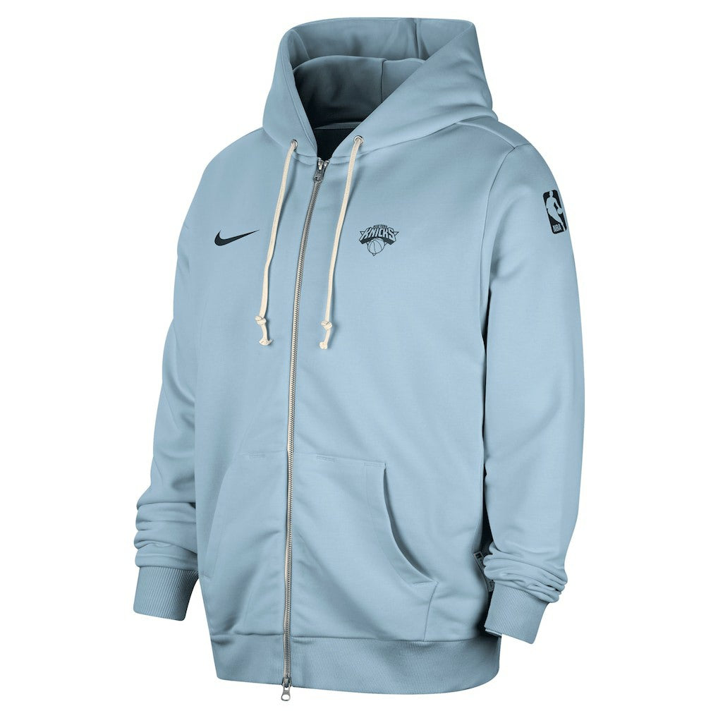 Nike - New York Knicks Authentic Standard Issue Full-Zip Hoodie Jacket - Light Blue