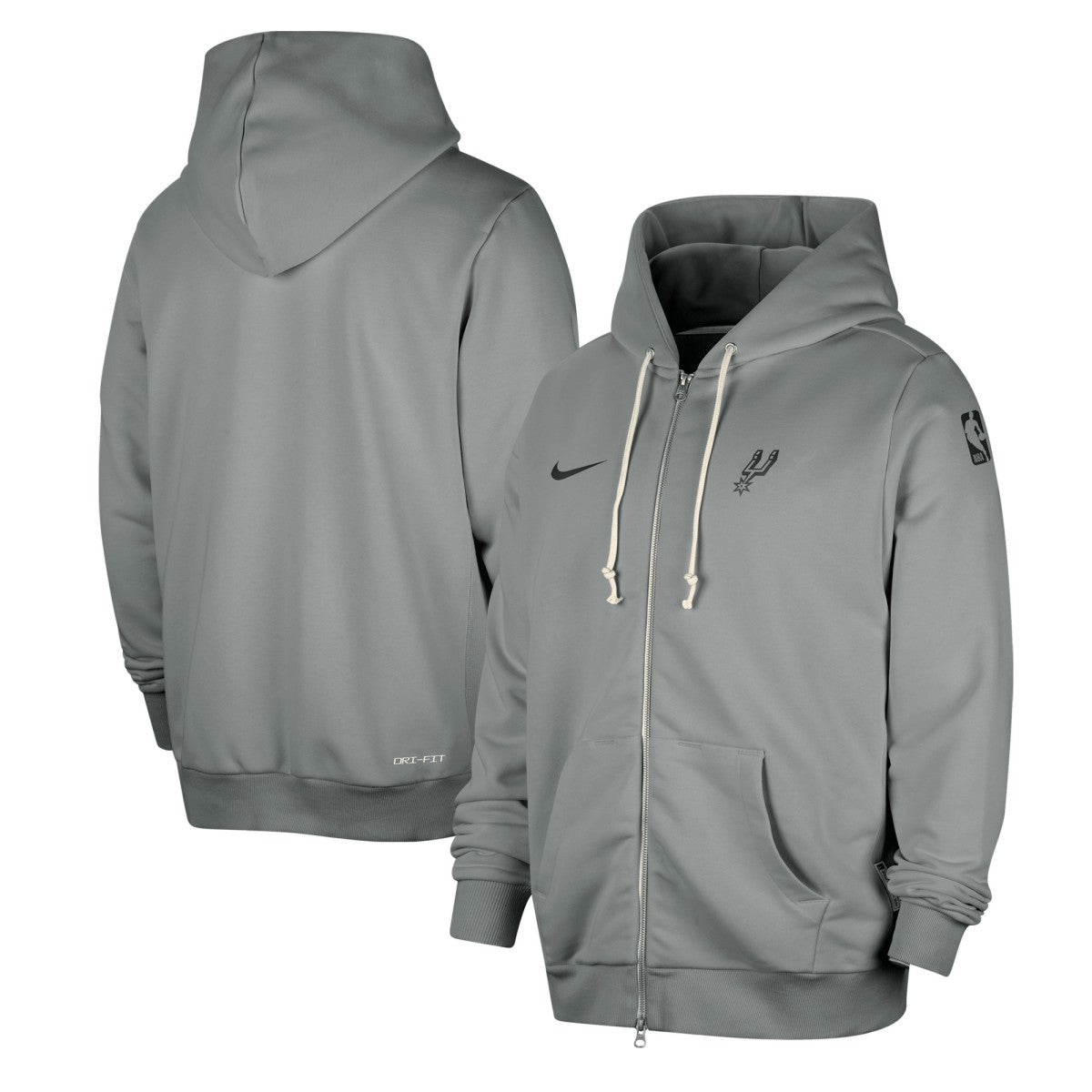 Nike - San Antonio Spurs Authentic Standard Issue Full-Zip Hoodie Jacket - Gray