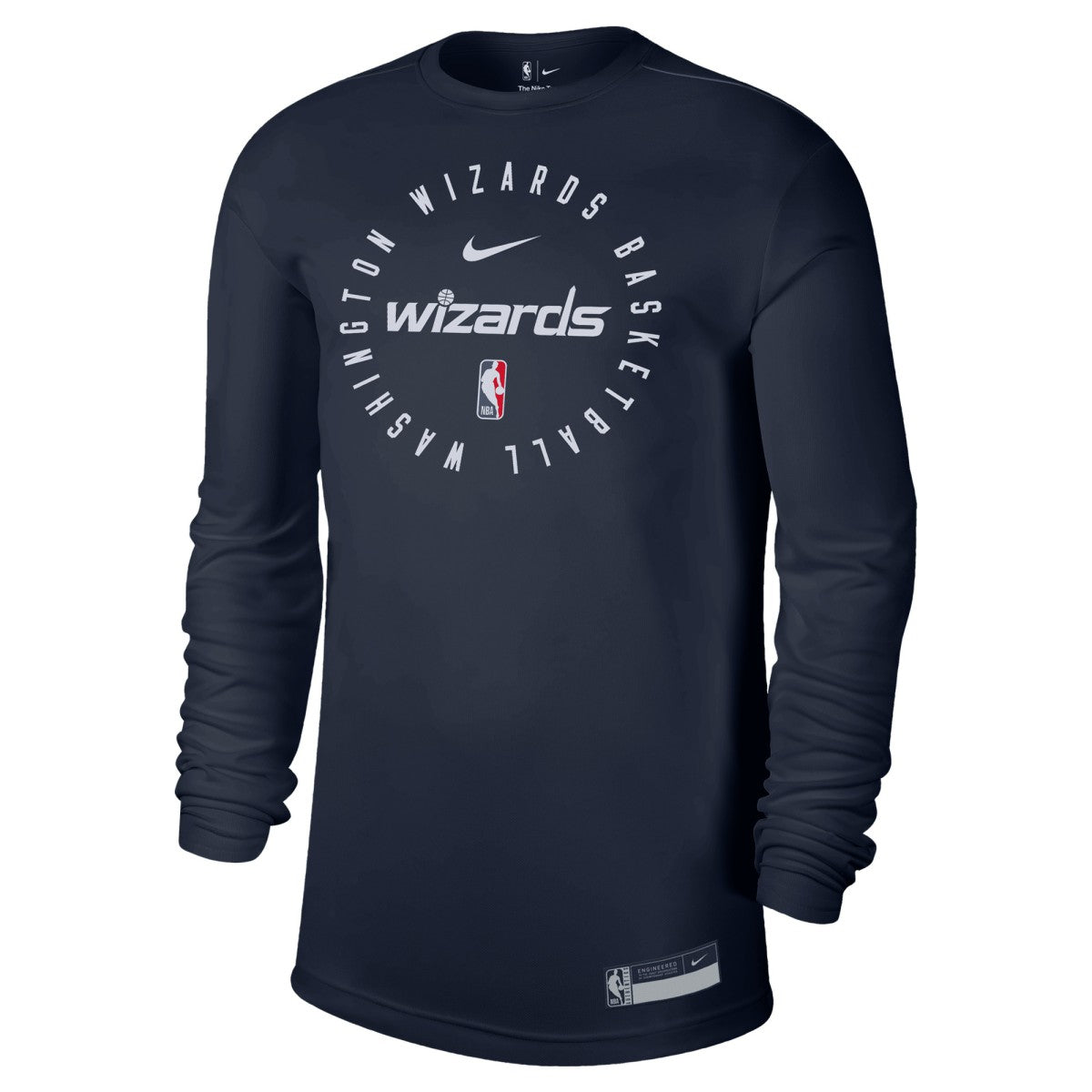 Nike - Washington Wizards 2024/25 Legend On-Court Practice Long Sleeve T-Shirt - Navy