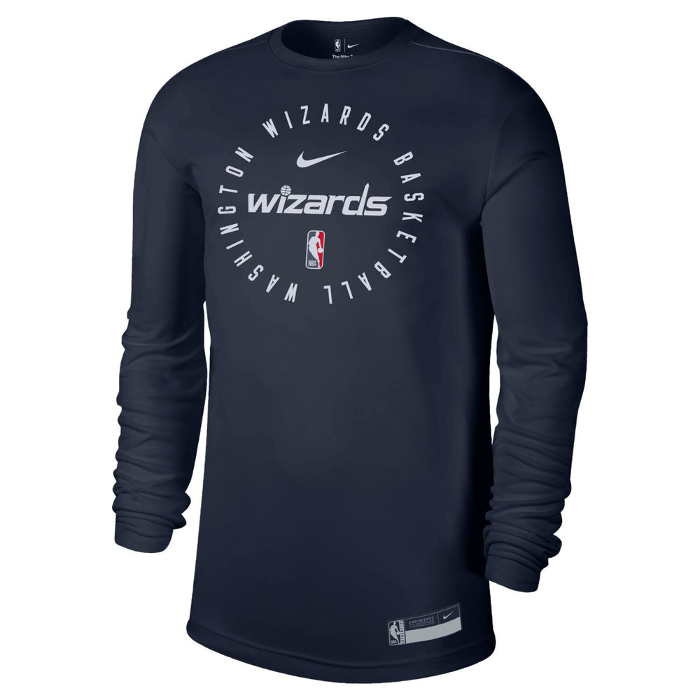 Nike - Washington Wizards 2024/25 Legend On-Court Practice Long Sleeve T-Shirt - Navy