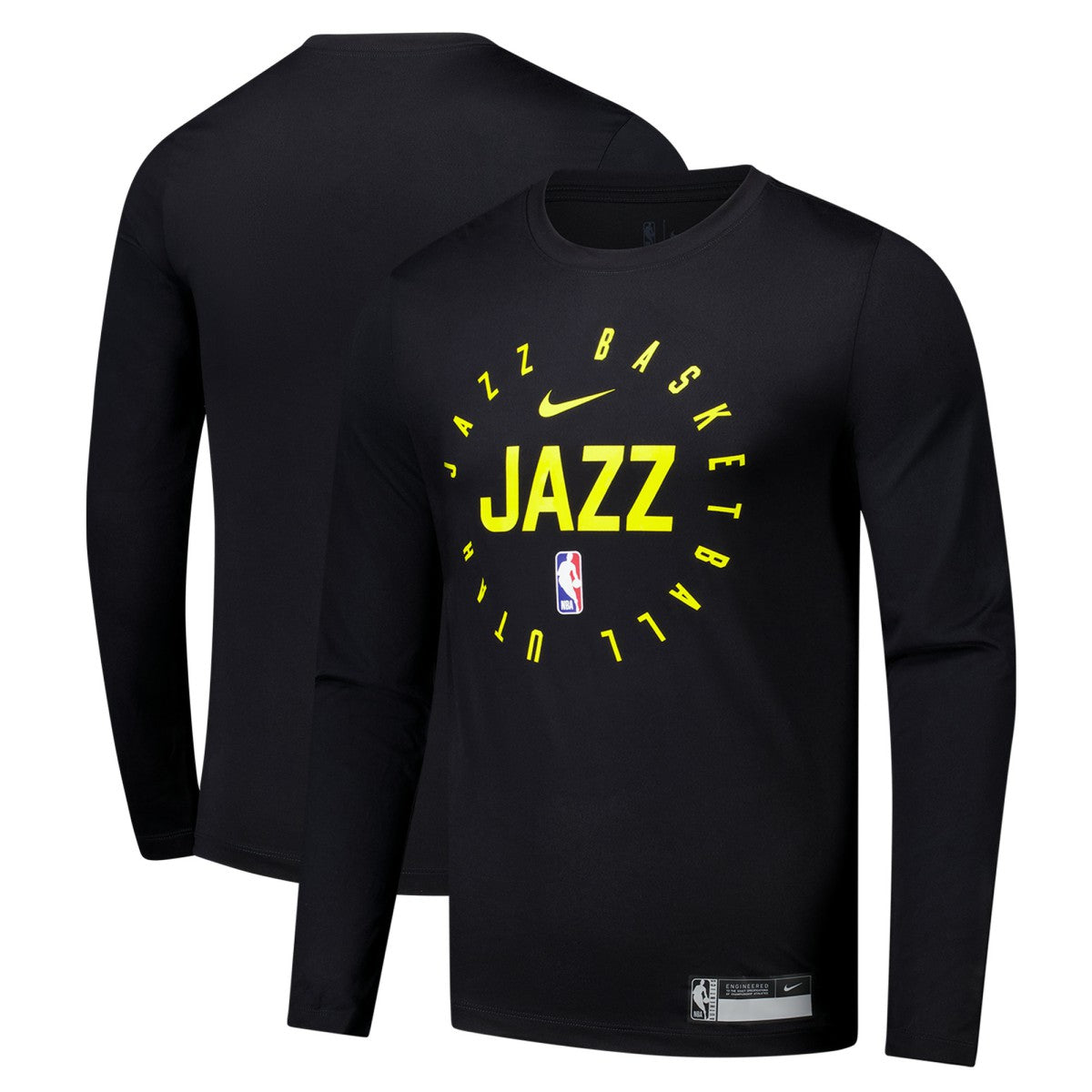 Nike - Utah Jazz 2024/25 Legend On-Court Practice Long Sleeve T-Shirt - Black