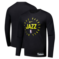 Nike - Utah Jazz 2024/25 Legend On-Court Practice Long Sleeve T-Shirt - Black