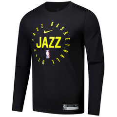Nike - Utah Jazz 2024/25 Legend On-Court Practice Long Sleeve T-Shirt - Black