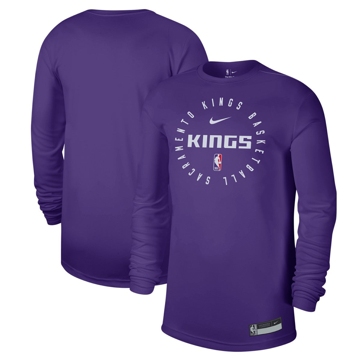 Nike - Sacramento Kings 2024/25 Legend On-Court Practice Long Sleeve T-Shirt - Purple