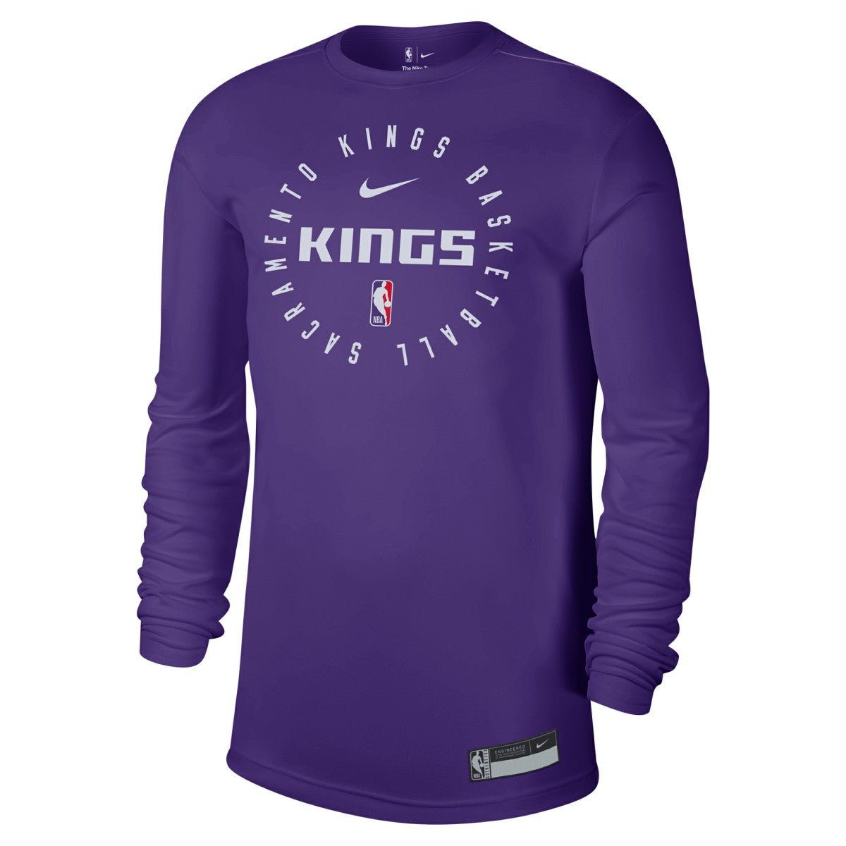 Nike - Sacramento Kings 2024/25 Legend On-Court Practice Long Sleeve T-Shirt - Purple
